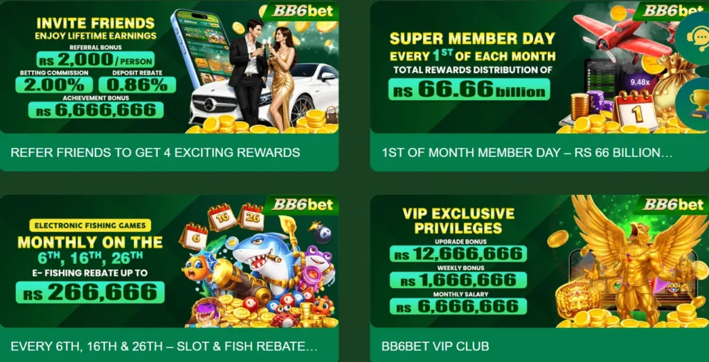 BB6 Bet Bonuses