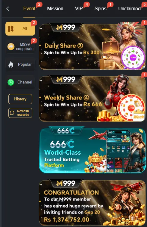 M999 Bonuses